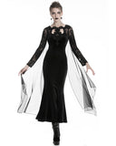 Dark In Love Elvetia Gothic Velvet & Lace Witch Dress