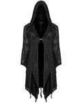 Punk Rave Plus Size Womens Gothic Witch Layered Mesh Hooded Cardigan