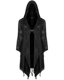 Punk Rave Plus Size Womens Gothic Witch Layered Mesh Hooded Cardigan