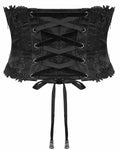 Devil Fashion Womens Gothic Courtesan Velvet Cincher Corset