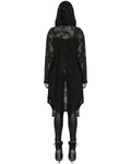 Punk Rave Womens Gothic Baroque Knit Hooded Cardigan Cloak