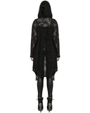 Punk Rave Womens Gothic Baroque Knit Hooded Cardigan Cloak