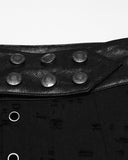 Punk Rave Mens Apocalyptic Gothic Wasteland Distressed Half-Skirt Kilt