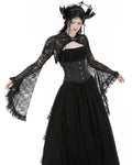 Dark In Love Womens Elegant Gothic Lace Bolero Shrug