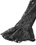 Dark in Love Womens Long Romantic Gothic Velvet & Lace Princess Maxi Dress