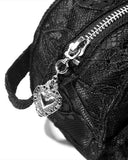 Dark In Love Womens Gothic Lolita Lace Bow Mini Handbag