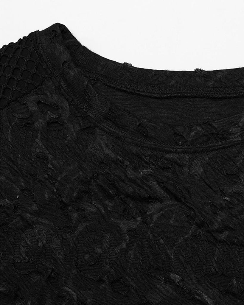 Punk Rave Mens Apocalyptic Gothic Textured Knit Top – Violent Delights