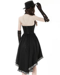 Dark In Love Womens Gothic Harlequin Lolita Crucifix Dress - Black & White