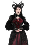 Dark In Love Dark Gothic Princess Rose Velvet & Lace Bolero Shrug