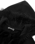 Dark In Love Womens Gothic Lolita Faux Fur Trim Hooded Cloak