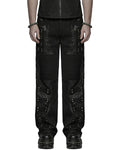 Punk Rave Mens Apocalyptic Punk Studded Dark Street Pants