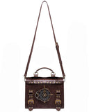 Penny Dreadful Steampunk Norbinus Chonoligicator Clock Handbag - Brown