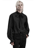 Punk Rave Mens Gothic Damask Jacquard Shirt & Tie
