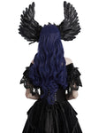 Punk Rave Womens Gothic Raven Feathered Fascinator Headdress