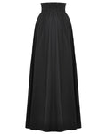 Dark In Love Long Gothic High-Waisted Lace Embellished Maxi Skirt