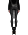 Punk Rave Daily Life Womens Embossed Baroque Gothic Damask Butterfly Leggings