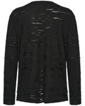 Punk Rave Mens Decadent Apocalyptic Punk Deconstructed Long Sleeve Top