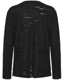 Punk Rave Mens Decadent Apocalyptic Punk Deconstructed Long Sleeve Top