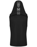 Punk Rave Mens Gothic CyberPunk Sectional Hooded Tank Top Vest