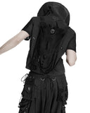Punk Rave Mens Apocalyptic Punk Tactical Techwear Chained Backpack