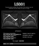 Devil Fashion Gothic Punk Home Skeletal Wings Filled Cushion
