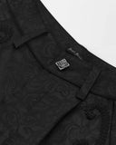 Devil Fashion Mens Victorian Gothic Jacquard Formal Dress Pants