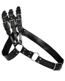 Punk Rave Mens Apocalyptic Punk One Shoulder Strapping Harness - Faux Leather