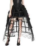 Dark In Love 2-Piece Gothic SpiderWeb Birdcage Crinoline Skirt