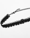 Punk Rave Womens Beaded Gothic Choker Necklace