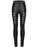 Punk Rave Womens Gothic Lace Applique Cutout Leggings