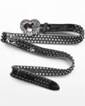 Punk Rave Womens Gothic Lolita Queen Of Hearts Rhinestone Belt