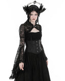 Dark In Love Womens Elegant Gothic Lace Bolero Shrug