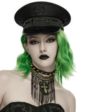 Punk Rave Unisex Apocalyptic Gothic Pentagram Military Cap