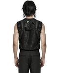 Punk Rave Mens Apocalyptic Wasteland Punk Tactical Utility Harness Top