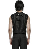 Punk Rave Mens Apocalyptic Wasteland Punk Tactical Utility Harness Top