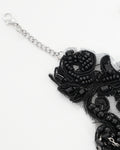 Eva Lady Womens Elegant Gothic Embellished Beaded Lace Choker Necklace