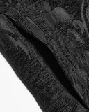 Punk Rave Mens Gothic Regency Damask Tapestry Waistcoat Vest - Black