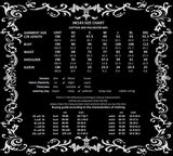 Dark In Love Womens Gothic Striped Puff-Sleeve Blouse Top & Bat Cravat - Blue