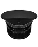 Punk Rave Mens Gothic Cyberpunk Studded Military Cap Hat