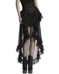 Punk Rave Womens Long Romantic Gothic Layered Chiffon Corset Skirt