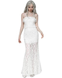 Dark In Love Romantic Gothic Layered Lace Mermaid Maxi Dress