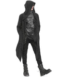 Devil Fashion Mens Apocalyptic Punk Chained Knit Cloak Jacket