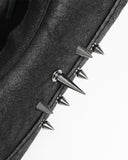 Devil Fashion Mens Post Apocalyptic Gothic Bullet Fedora Hat - Black