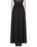 Dark In Love Long Gothic High-Waisted Lace Embellished Maxi Skirt