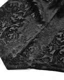 Dark In Love Womens Gothic Victorian Baroque Jacquard Velvet & Lace Blouse Top