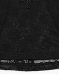 Punk Rave Womens Elegant Gothic Floral Lace Applique Blouse Top