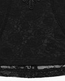Punk Rave Womens Elegant Gothic Floral Lace Applique Blouse Top