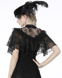 Dark In Love Sonnina Gothic Lace Shrug Cape