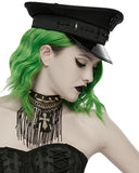 Punk Rave Unisex Apocalyptic Gothic Pentagram Military Cap