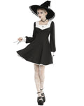 Dark In Love Hermione Gothic Mini Dress - Black & White